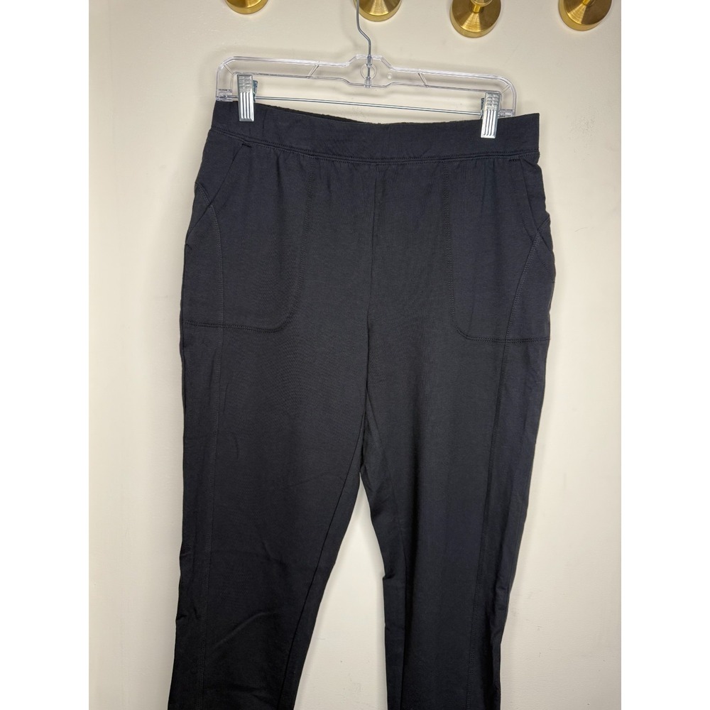 Denim & Co. Active Petite Pull-On French Terry Jogger Pants Black: PS #32" - Picture 3 of 8